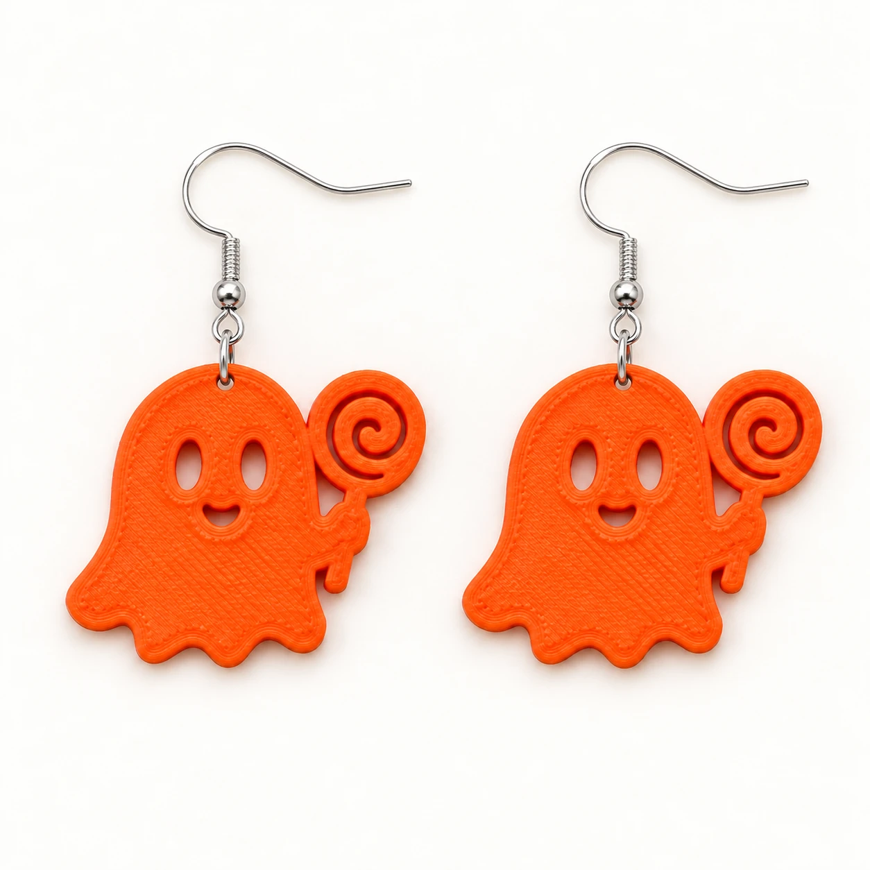 Aretes Fantasmita Naranja con Paleta - Xprésalo