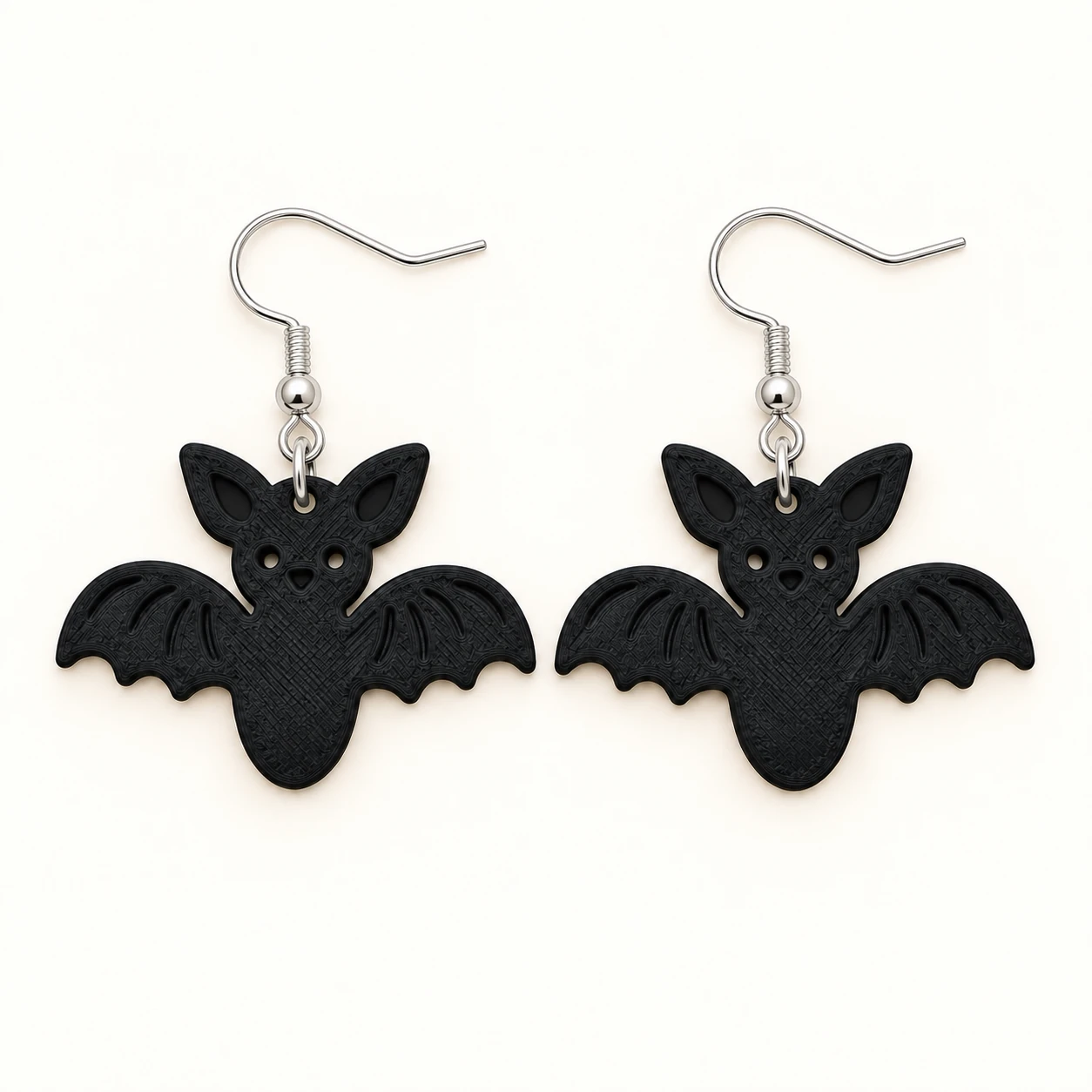 Aretes Murciélago Negro Gótico - Xprésalo
