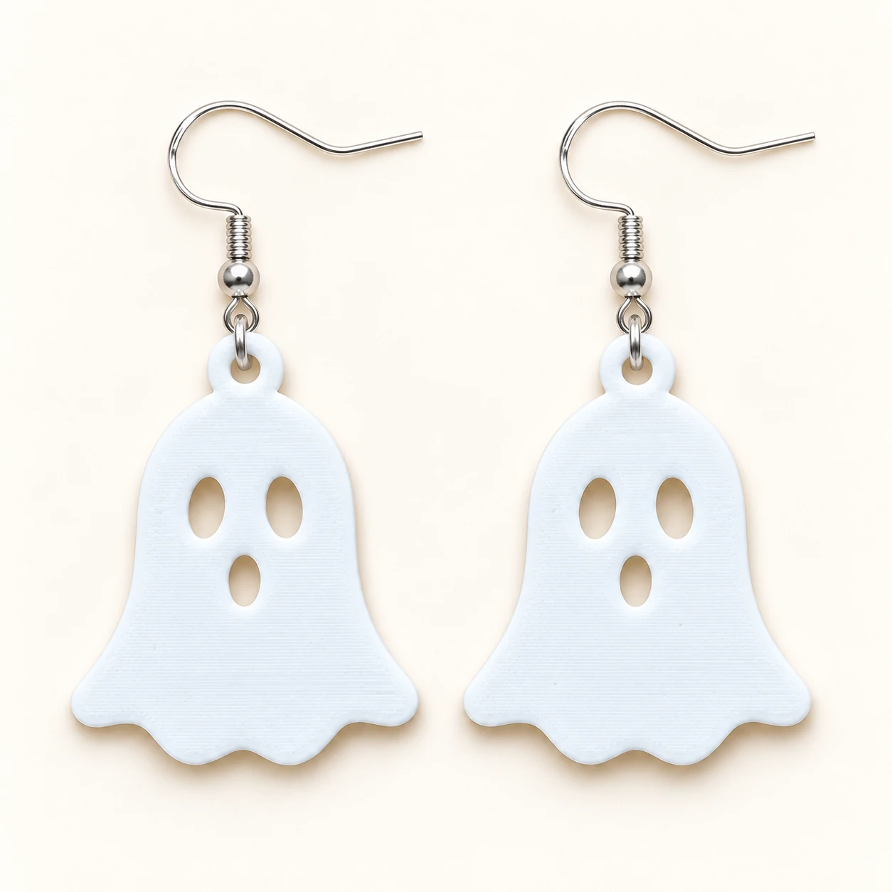 Aretes Fantasma Blanco Clásico - Xprésalo