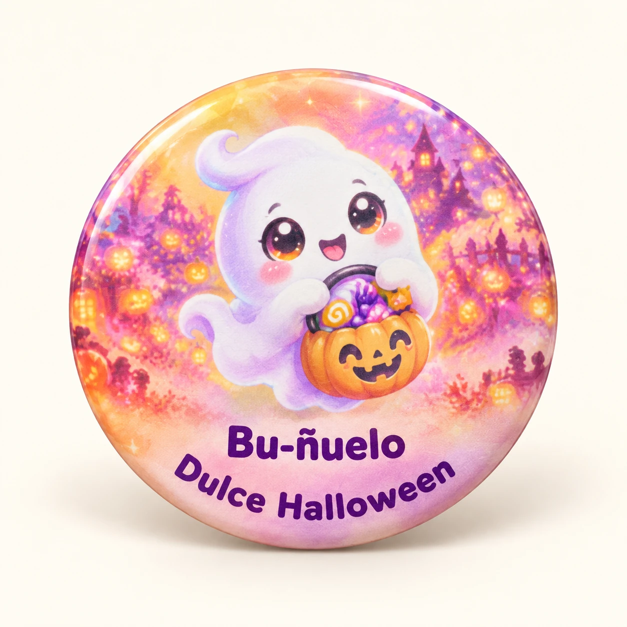 Pin Bu-ñuelo Fantasmita (5.8 cm) - Xprésalo