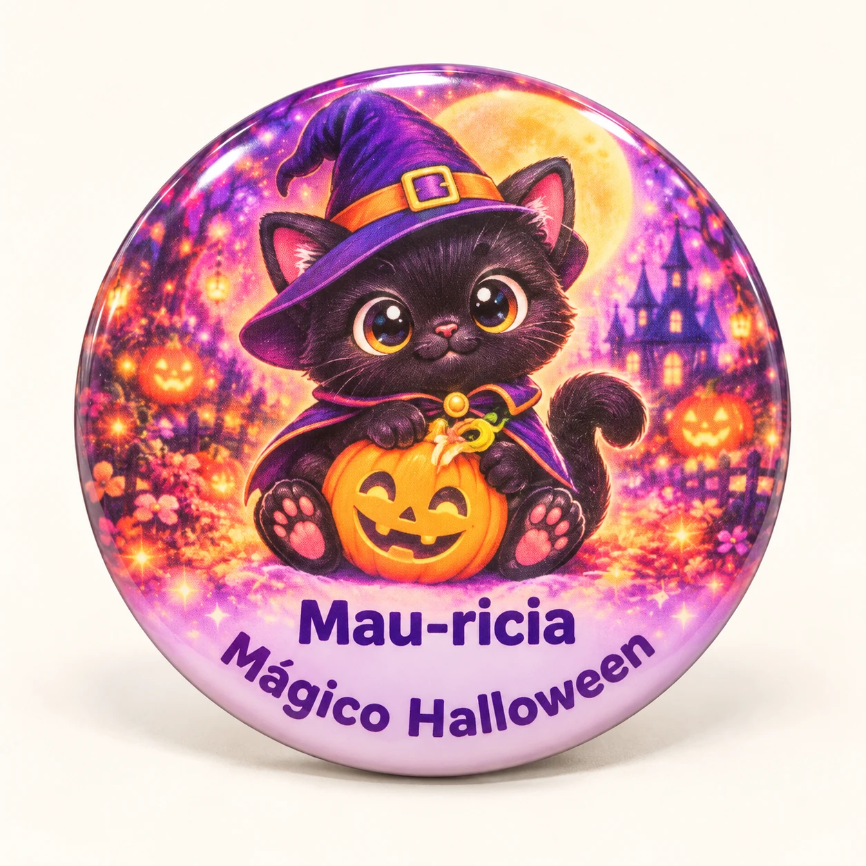 Pin Mau-ricia Gatita Bruja (5.8 cm) - Xprésalo